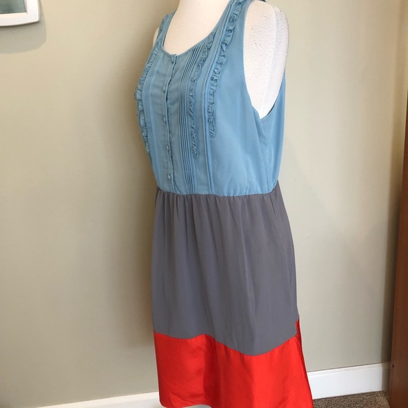 Moulinette Soeurs Anthro Color Block Dress size 12 - Picture 4 of 6